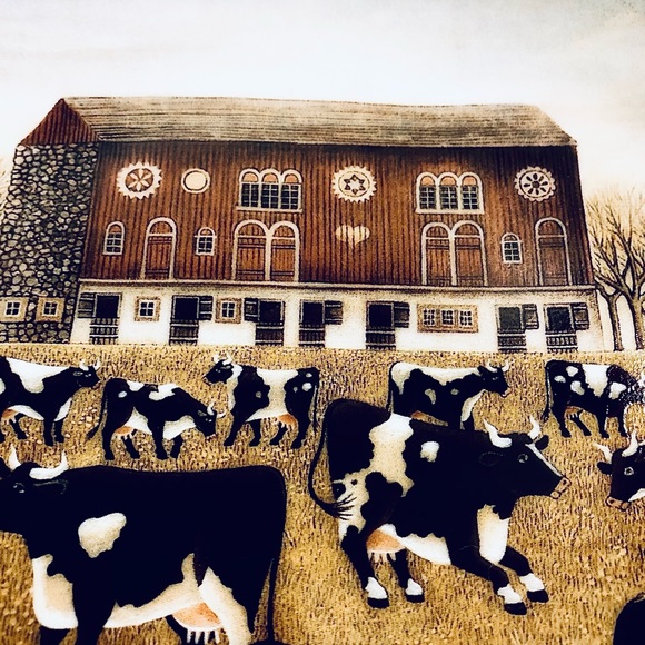 Spring Pasture Franklin Mint American Folk Art Collection Plate Lowell Herrero - Picture 2 of 3